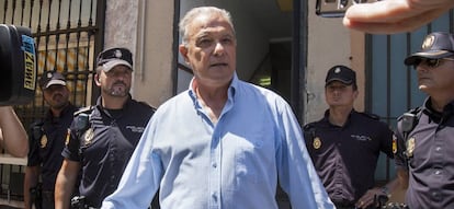 El exconsejero Ángel Ojeda, el día de su detención en 2014.