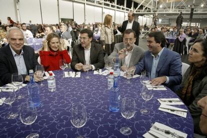 Mariano Rajoy en el mitín que ha celebrado hoy en A Coruña.