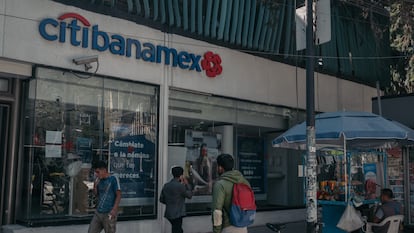 Una sucursal bancaria de Citibanamex en Ciudad de México, en enero de 2022.
