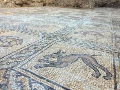 The Al Bureij mosaic.