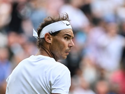 Rafa Nadal durante el último torneo de Wimbledon.