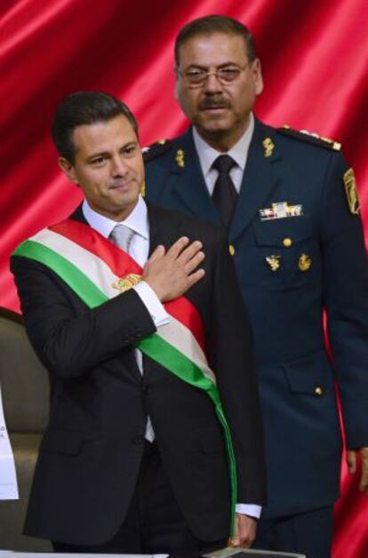 Peña Nieto, en su toma de posesión, hace un año.