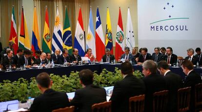 Reunião de chanceleres do Mercosul.