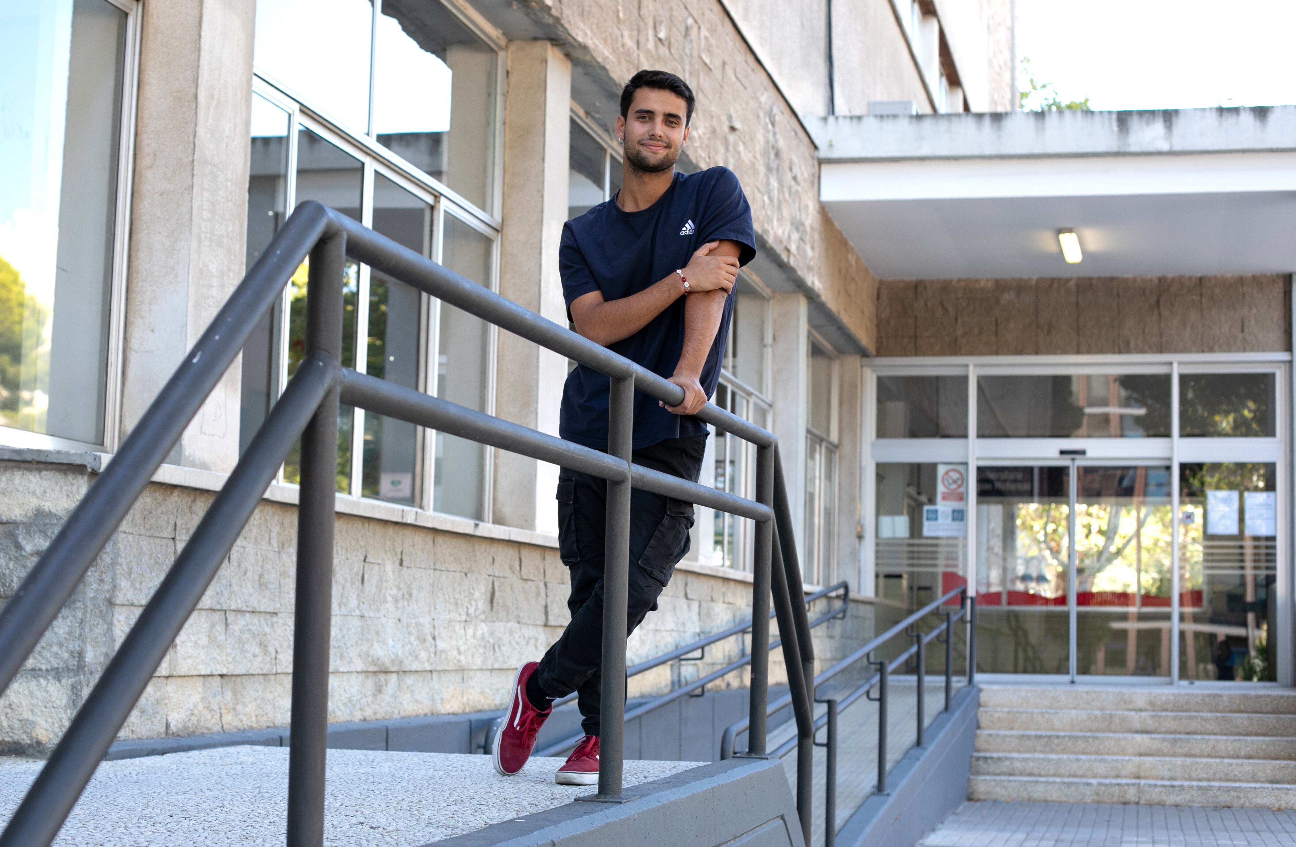 Alfonso Campuzano, presidente de la Coordinadora de Representantes de Estudiantes de Universidades Públicas (CREUP), en la Universidad de Zaragoza.