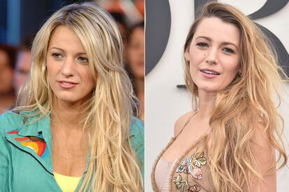 Sí, Blake Lively ha experimentado con la tijera, pero muy poco. La mayor parte de su carrera la hemos visto igual dentro y fuera de la pantalla: rubia, con ondas surferas y apostando por la melena en todo su esplendor. ¿Las pruebas? Estas imágenes de 2005 y 2018, respectivamente.