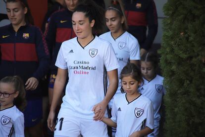 La jugadora Estela Fernández, del Madrid CFF, esta temporada.