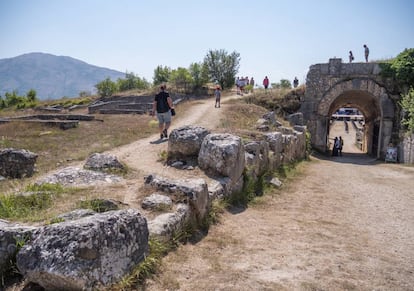 El yacimiento romano de Alba Fucens.