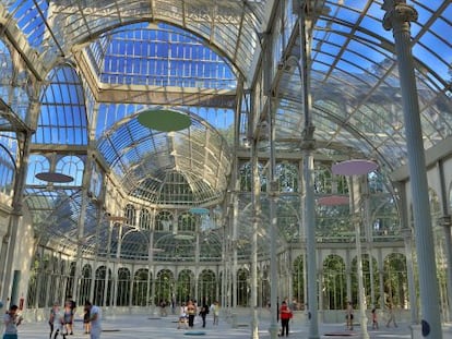 Interior del Palacio de Cristal, uno de los bienes incoados, pendiente de recibir la distinción de Bien de Interés Cultural.