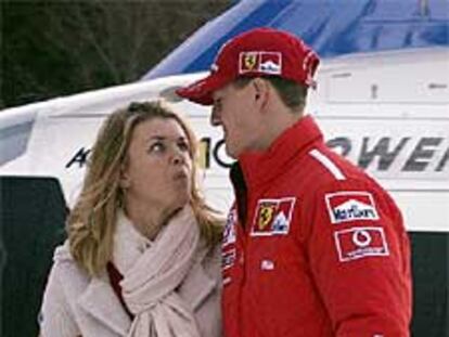 Michael Schumacher y su mujer