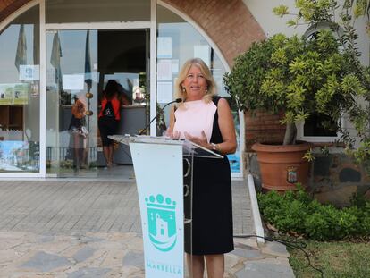La alcaldesa de Marbella, Ángeles Muñoz, en una imagen de septiembre de 2021.