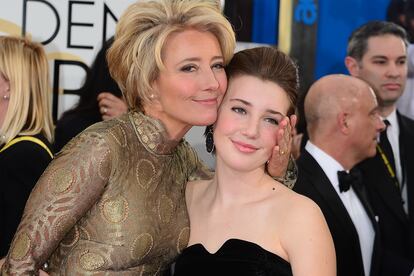 Emma Thompson y su hija Gaia.