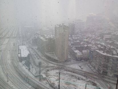 Vista desde las alturas de Bruselas, este diciembre.