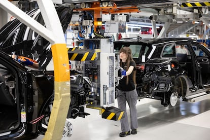 Imagen de una planta de producción de coches en España.