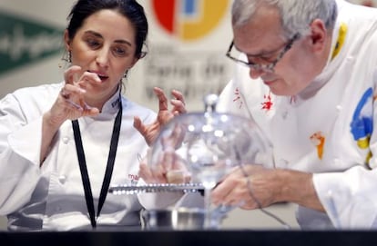 Juan Mari Arzak and his daughter Elena.