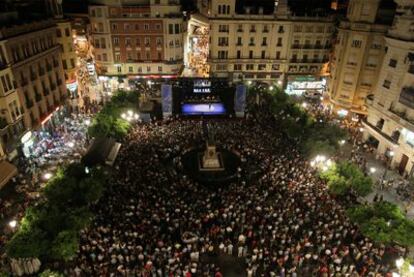 La plaza de Las Tendillas, en Córdoba, el pasado sábado durante la Noche Blanca del Flamenco.
Eva Yerbabuena, el sábado en Córdoba.