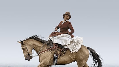 Una de las obras de la artista Ayana V. Jackson expuestas en el Museo Nacional de Antropología, cedida por PHotoEspaña.