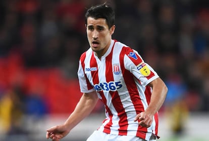 Bojan, en un partido entre el Stoke y el Bolton.