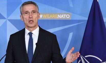 El secretario general de la OTAN, Jens Stoltenberg, el 19 de marzo de 2018.