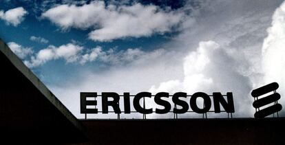 Logo de la empresa de telecomunicaciones Ericsson.