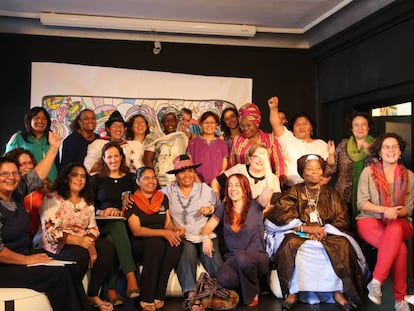 Reuni&oacute;n de mujeres de tres continentes en el proyecto Avanzadoras de Oxfam Interm&oacute;n