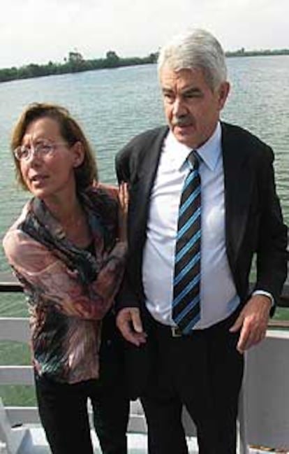 Pasqual Maragall, en el Delta del Ebro, el jueves.