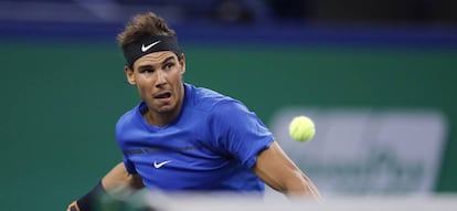 Nadal, durante el partido de cuartos frente a Dimitrov.
