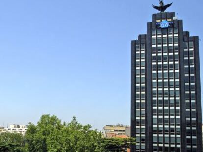 Sede de la aseguradora Mutua Madrile&ntilde;a, en el Paseo de la Castellana de Madrid.