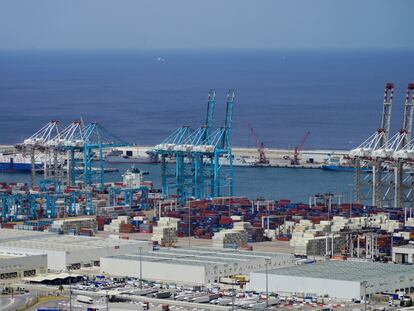 Vista del puerto de Tánger Med, el 6 de junio.