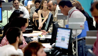 Oficina de extranjería de Barcelona, en una imagen de archivo