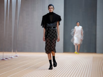 Desfile de la colección de Prada para la próxima primavera, el 21 de septiembre de 2023 en la semana de la moda de Milán.