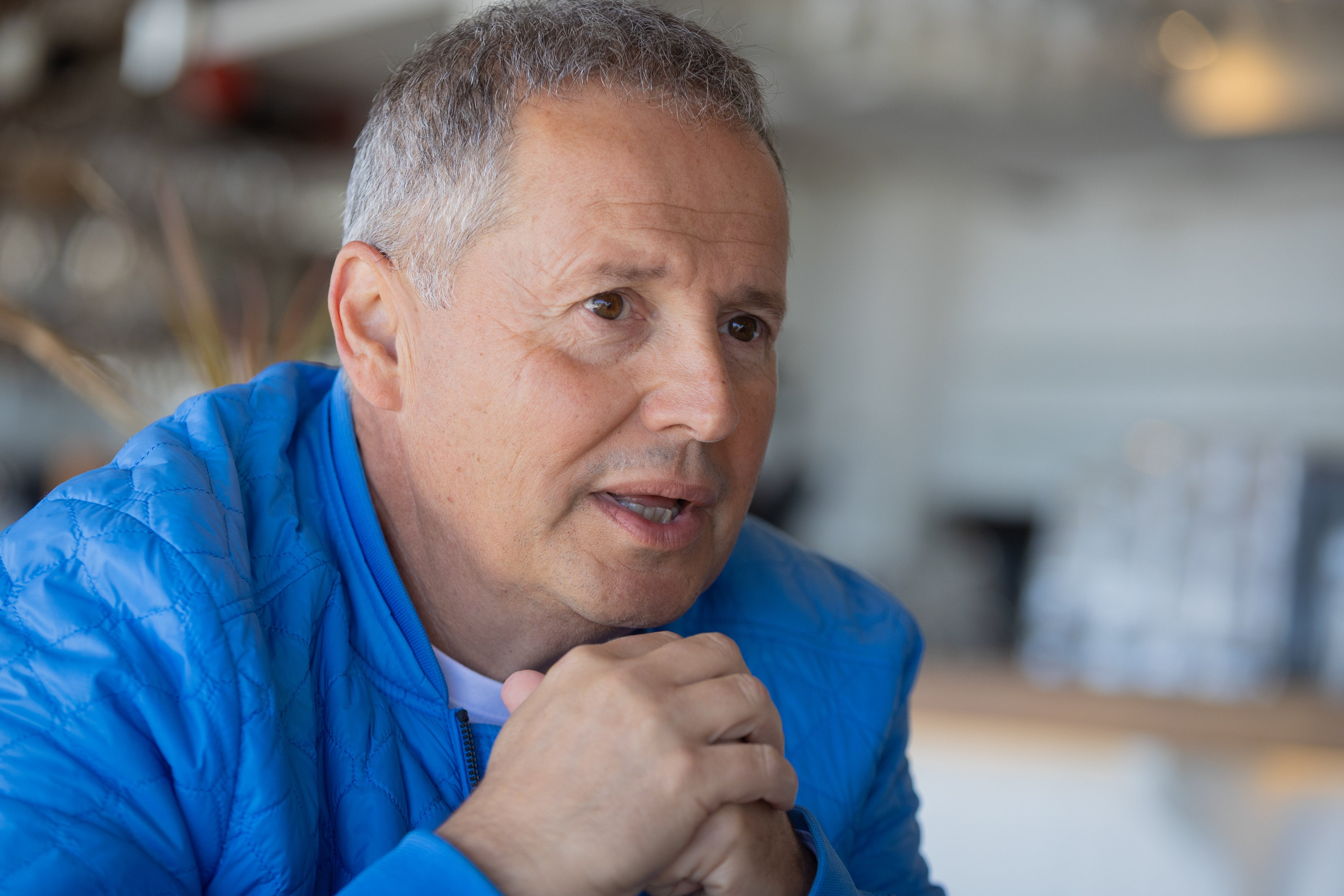 Fernández, que huyó de España en junio de 2006 durante la segunda fase de detenciones de la Operación Malaya contra la corrupción en Marbella, durante un momento de la entrevista.