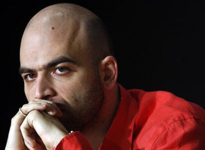 Roberto Saviano, autor del libro en el que está basada la película <i>Gomorra,</i> ayer en Cannes.