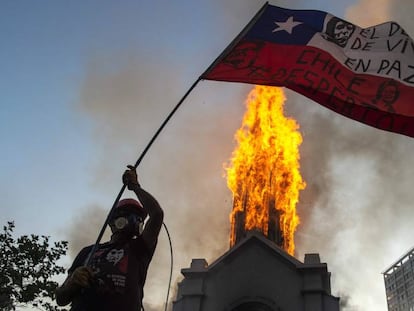 El primer aniversario del estallido social en Chile, en imágenes
