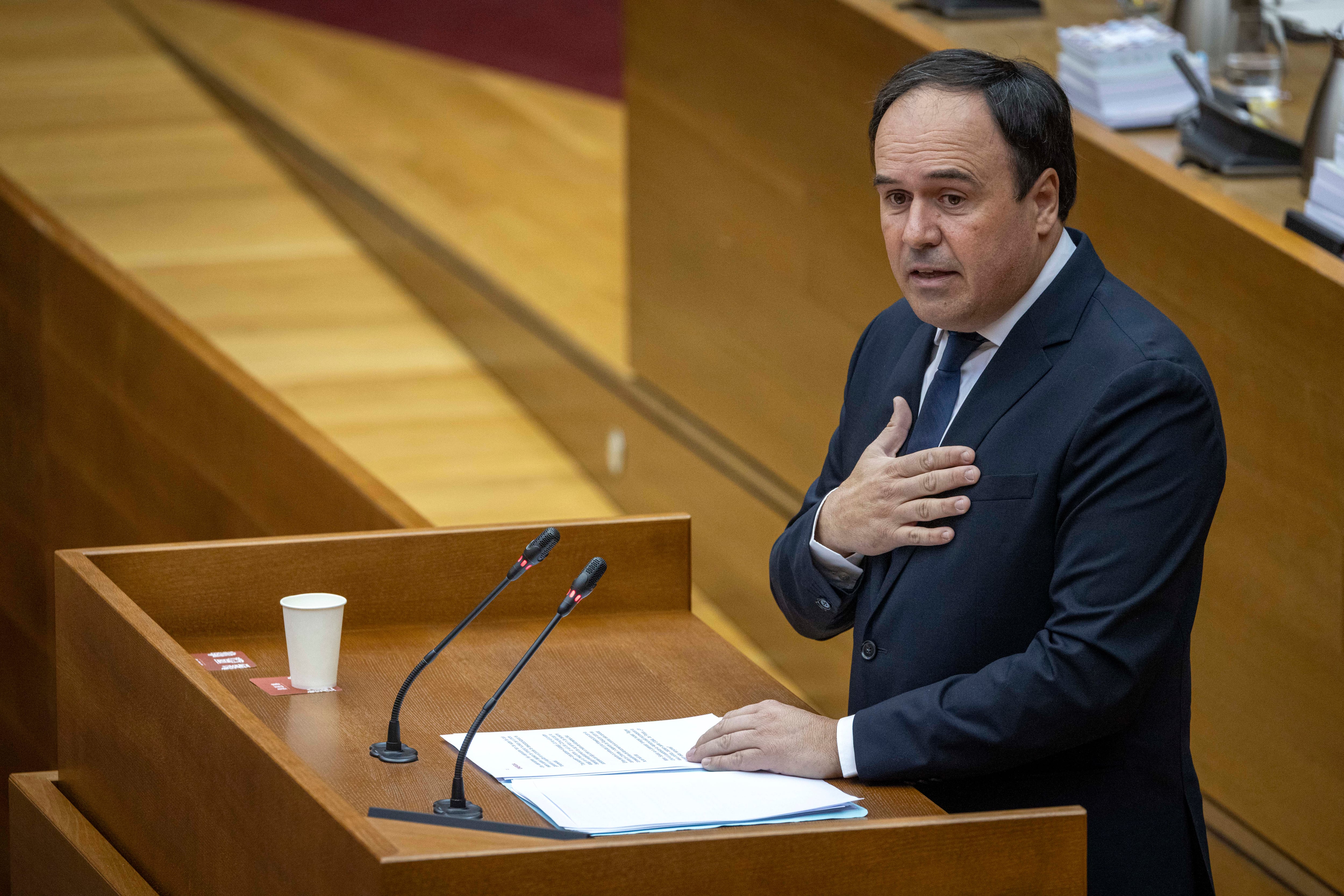 El presidente de la Generalitat Valenciana, Juan Francisco Pérez Llorca, el pasado noviembre, en Les Corts. 