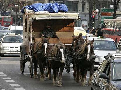 La diligencia de Francisco Somarriba, cruzando mnadrid