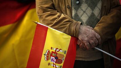 Acto en Madrid en defensa de la unidad de Espa&ntilde;a en el D&iacute;a de la Constituci&oacute;n.