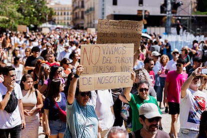 Manifestación en Málaga el 29 de junio contra la masificación turística.