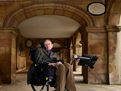 El profesor Stephen Hawking en Cambridge en 2013. 