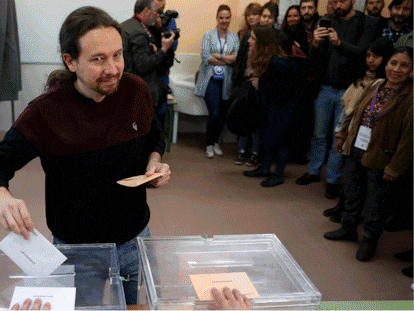 Así votaron los políticos en las elecciones generales en España