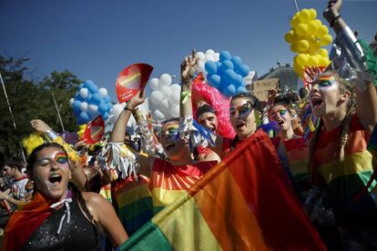 Desfiel del Orgullo Gay en Madrid en 2016.