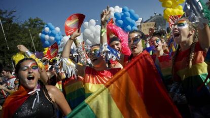 Desfiel del Orgullo Gay en Madrid en 2016.