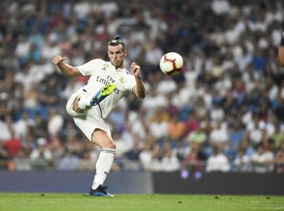 Gareth Bale marca el primer gol del partido.