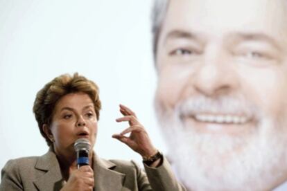 La presidenta de Brasil, Dilma Rousseff, el pasado 17 de agosto durante la campaña electoral.
