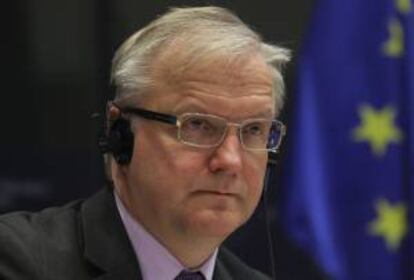 El vicepresidente económico de la Comisión Europea (CE), Olli Rehn. EFE/Archivo