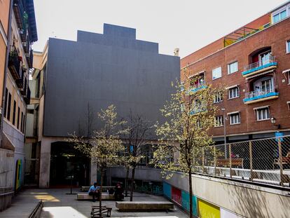 Edificio que hasta ahora albergaba el proyecto Medialab Prado, que se convertirá en el Espacio Cultural Serrería Belga, en Madrid.