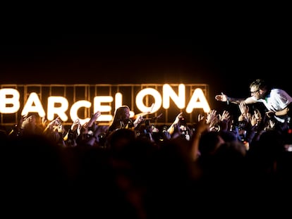 Damon Albarn, cantante de Blur, en el Primavera Sound en Barcelona.
Foto: Gianluca Battista