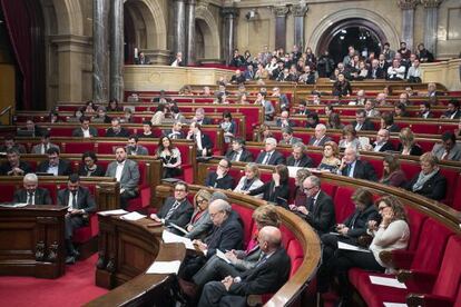 El ple del Parlament en una imatge d'arxiu.