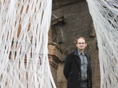 Joan Herrera, candidato a la presidencia de la Generalitat por ICV-EUiA, en el espacio Fabra y Coats.