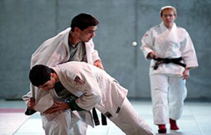 Entrenamiento de judo en el Centro de Tecnificación de Alicante.