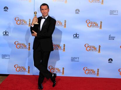 El cómico francés Jean Dujardin ya obtuvo el premio al mejor actor en el último festival de Cannes por The artist. Esta vez ha ganado el de mejor actor de comedia o musical.